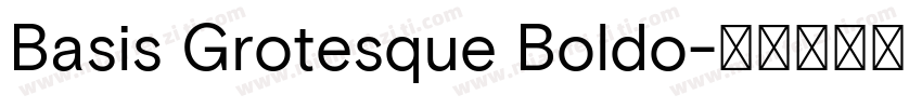 Basis Grotesque Boldo字体转换